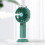 (Green) Fan USB Handheld Portable Rechargeable Spray Adjustable Modes Cooling 3