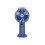 (Dark Blue) Fan USB Handheld Portable Rechargeable Spray Adjustable Modes Cooling 1
