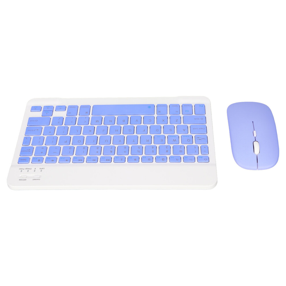 10 Inch Bluetooth Wireless Keyboard & Mouse Set, 180Mah, Purple 9351390340483
