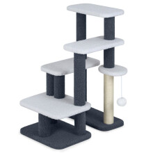 Kattenboom - HELLOSHOP26 - 62 x 41 x 77 cm - 4 platforms - Sisal krabpaal - Licht en draagbaar