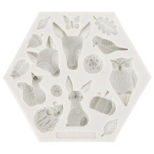Forma de silicone para assar em formato de animal de estimação, 951 cinza
