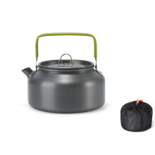 Außenalas Aluminium Campingkessel 1,5L Teekanne Tragbar Anti-Verbrühung Griff