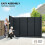 Outsunny Outsunny 10 x 4 ft Plastic Garden Shed with Floor, Lockable Doors Dark Grey 7
