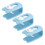 12 pezzi di clip per piumone blu in plastica 15