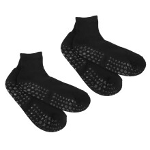 2 Paar breite Socken schwarz groß atmungsaktiv rutschfest