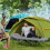 Outsunny Outsunny Camping Bed for Adults with Mattress Folding Cot Light Grey 1