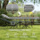 Outsunny Outsunny Camping Bed for Adults with Mattress Folding Cot Light Grey 3