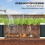 Outsunny Outsunny Galvanised Raised Garden Bed with Gloves, Dark Grey 7