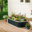 Outsunny Outsunny Galvanised Raised Garden Bed with Gloves, Dark Grey 9