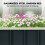 Outsunny Outsunny Galvanised Raised Garden Bed with Gloves, Dark Grey 6