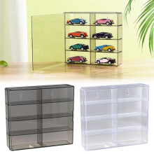 1:64 for Hot Wheel Display Box Car Model Toy Cabinet Rack for Hotwheel Cars Diecast Storage Dustproof Display Box B