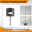 3 Pack Ceiling Hooks for Ceiling Hanging Lights, Pendant Light Hook for Ceiling Lamp, Ceiling Hooks, DIY Lamp Black 2