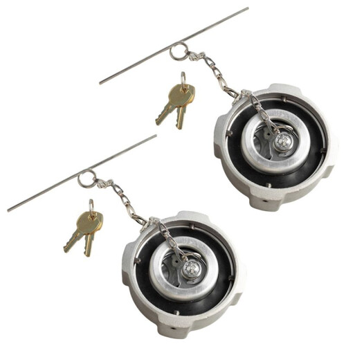 2Pcs Locking  Fuel Cap 03-37017-002 for Freightliner Cascadia  1996-2018 2