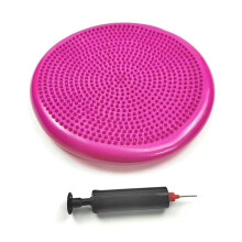 Red PVC Yoga Balance Mat, Inflatable Massage Cushion, Sports Fitness Balance Trainer