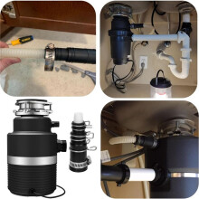 Garbage Disposal Dishwasher Connector Kit,Dishwasher Drain Hose Adapter,Drain Hose Connector Dishwasher Connect Kit A