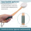 Lotion Applicator for Back, Feet, 4 Replaceable Pads, 1 Long Handle, Back Lotion Applicator for Seniors, Women 5