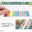 7400 Sheets Transparent Sticky Notes Self-Adhesive BookMarker Annotation Reading Book Clear Tab Posted It 2