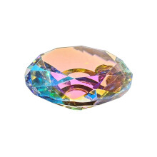60Mm K9 Cristal Diamante Peso de Papel Decorativo Arco-íRis Fabricante Prisma Diamantes de Vidro Sala de Casamento Ornamentos de Mesa B
