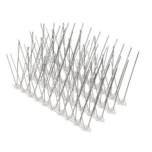 Bird Spikes for Pigeons Small Birds: Durable Anti-Bird Nest Fence Spike for Deterring Birds, Crows, Smooth 10Pcs