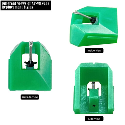 Record Player Needle Replacement for AT-VMN95E Stylus, Elliptical Turntable Needle for  AT-LP120X 1