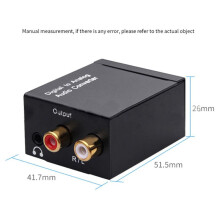 Cyfrowy Dekoder Audio 3,5 mm Jack Koncentryczny Światłowód Konwerter Dźwięku Cyfrowego na Analogowy SPDIF Cyfrowy Wzmacniacz Audio