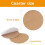60 PCS Self Adhesive Cork for Coasters Bulk,Coaster Bottoms Self Adhesive,Round Coaster Backing with Self Adhesive 6