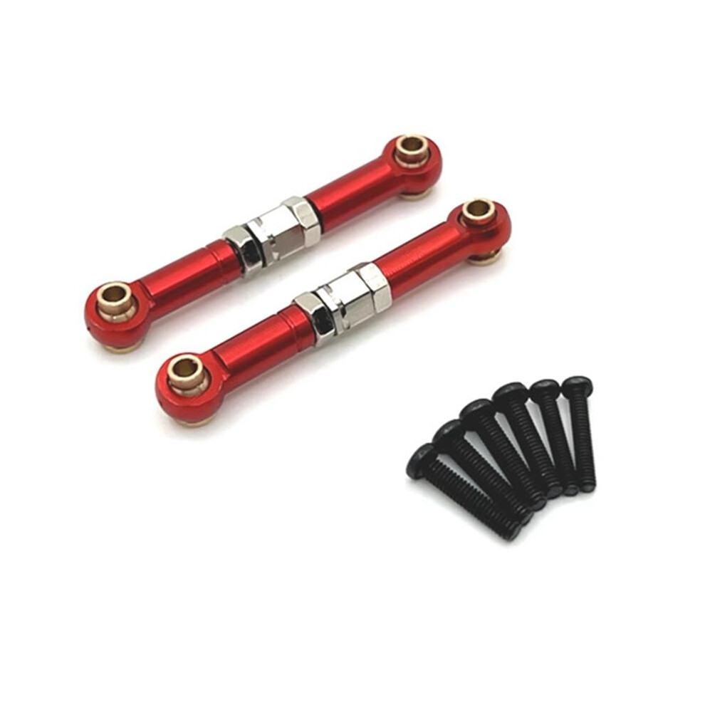Aluminum Front Steering Link Rod Linkage For Mjx 1/14 14209 14210 Rc Car Upgrade Parts Red 4713187258572
