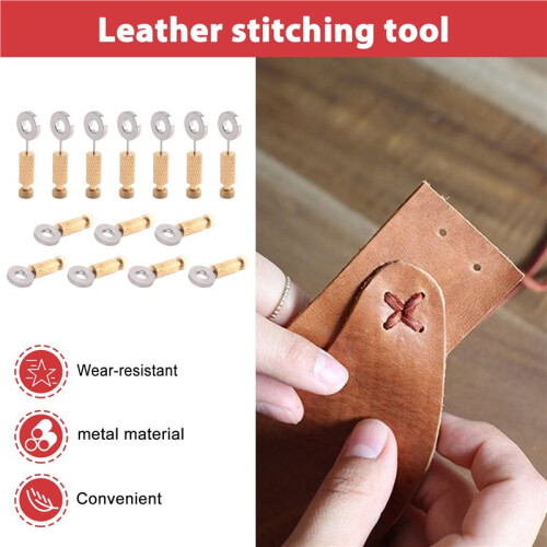 14Pcs Leather Positioning Needles, Leather Suture Positioning Needle Leather Locking Pins Leathercraft Located Needles 2