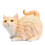 Cat Butt Tissue Holder - Tabby Cat Square Tissue Box Cover- Cute Bathroom Accessories A 1