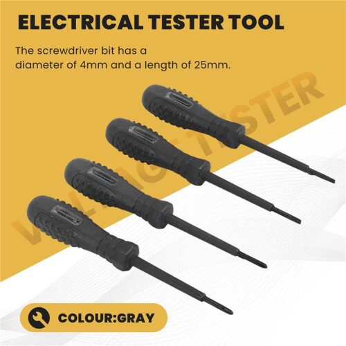 Voltage Tester with Screwdriver Electrical Tester Tool Non Contact Voltage Tester Pen with Range AC 70V-250V,Live/Zero 2