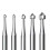 10 Pcs Jewelry Setting Burr - 3/32Inch Shank Stone Setting Burs Cylinder - Cone Shape Lapidary Making Tools 5