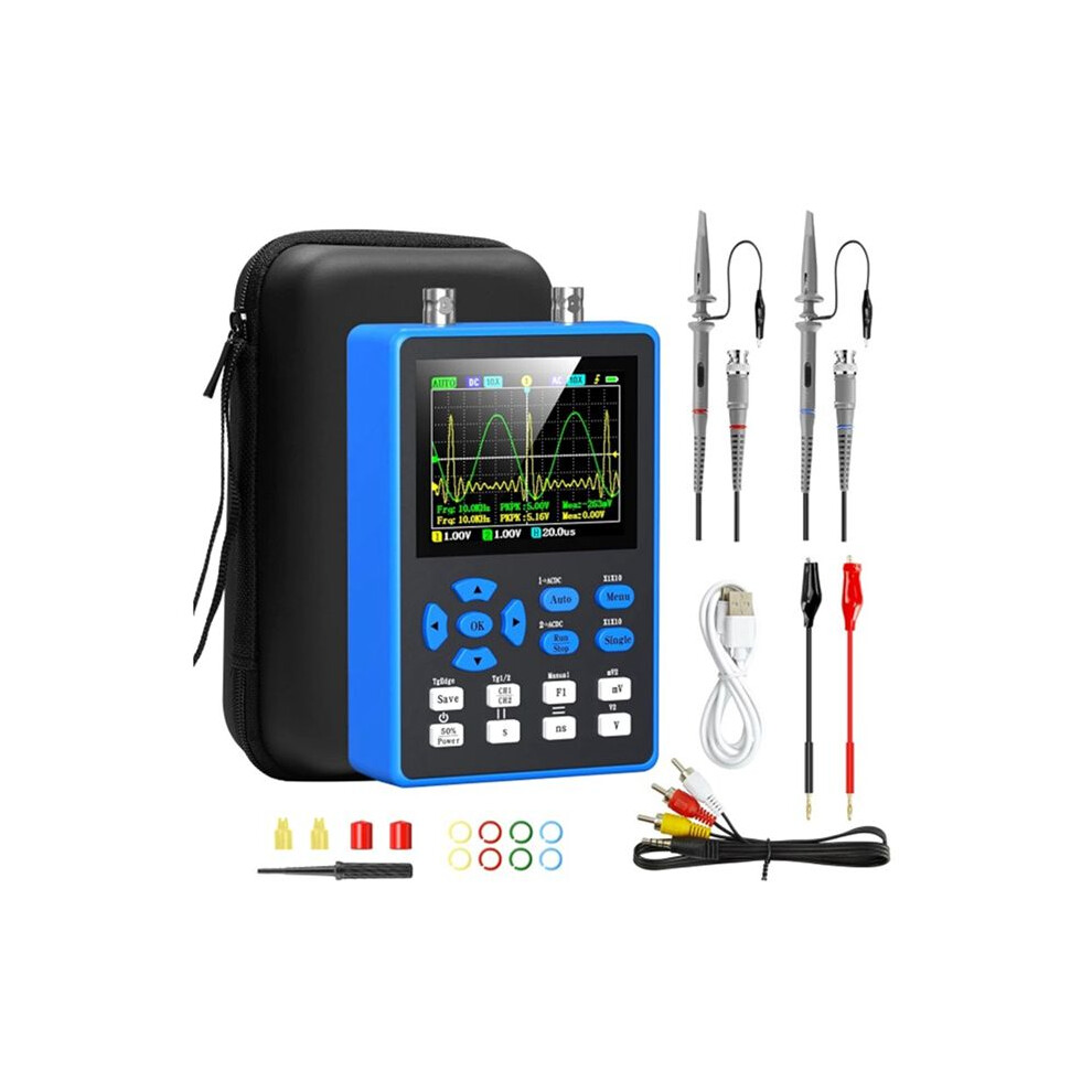 Dso2512g Digital Oscilloscope With 2 Channels 120Mhz Bandwidth Signal Generator 500Msa/S Sampling Rate, 2.8 Inch Display 4713101954795