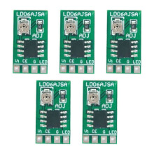 5 Szt 30-1500MA Regulowany Sterownik LED Prądu Stałego 3,3 V 3,7 V 4,2 V 5 V PWM Płyta Sterowania Moduł Zasilania Buck