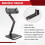 Support de Moniteur Portable Support Réglable Pivotant à 360 Support de Tablette Compatible avec le Support de Serrage de Bureau pour Tablette 6