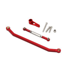 Aluminiumlegering Starkare Styrstagssats för 1/12 MN128 Uppgradering RC Bildel Röd