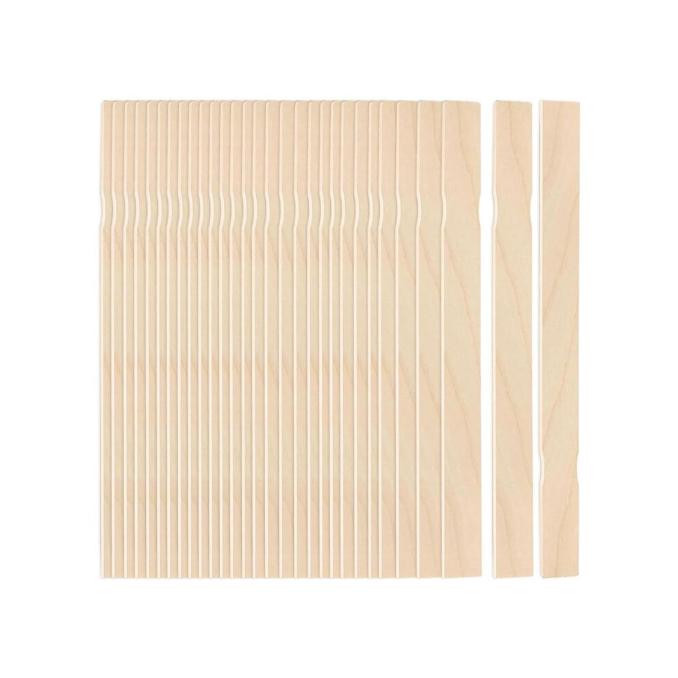30Pcs Paint Stir Sticks, 12 Inch Wooden Paint Stirrers For Mixing, Paint Sticks For Library Markers Or Plant Labels 6034194463710