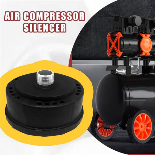 1pcs 25mm/1Inch Air Compressor Noise Reducer Silence Filter,Plastic Shell Round Muffler Filter 2