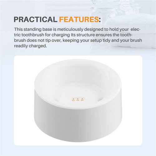 Sweeping Vibration Electric Toothbrush Charging Standing Base Storage Stand for  Lftb01-P White 2
