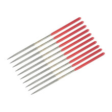 Arquivo de Agulhas de Diamante Redondo de 10 Unidades, Conjunto de Arquivo de Agulha de Diamante Redondo de 3 mm X 140 mm para Moagem de Vidro de