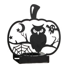 Haunting Iron Candle Stand Halloween Themed Tealight Candle-A