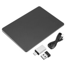 Touchpad Multi-Function Gestures Trackpad Rechargeable Wireless Touchpad for Laptop IOS , Black