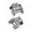 2Pcs Scroll Saw Blades Holders Conversion Kits Pin-Less Adapter Metal Upper/Lower Blade Holders 1