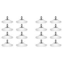 16Pcs Heavy Duty Suction Cups Strong Thickened Window Suction Cups Clear Pvc Sucker Pads 2.16Inch Large Suction Cups