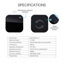 UFO-R11 ZigBee Aire Acondicionado TV Control Remoto IR para Alexa Home Control Remoto Infrarrojo Universal Desarrollado por Tuya