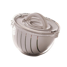 Fruit Vegetable Washer Basket with Efficient Draining-Gray 2