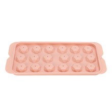 Ice Ball Mold with Lid, Food Grade Silicone Ice Cube Trays Stackable Design Easy To Clean Ice Molds for Freezer, Colorful Fruit Ice Cubes Flexible