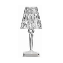16 Farben Diamant Tischlampe Kristall LED Stehtischlampe Wiederaufladbare BerüHrungssensor Dimmen Nachttischlampen für Schlafzimmer Dekor