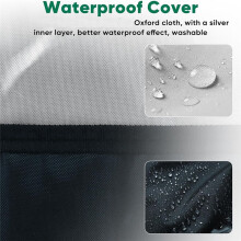 Air Conditioner Cover Outside, Window AC Unit Cover, Dust-Proof Waterproof Outdoor Window AC Protection Cover 53x40x38cm