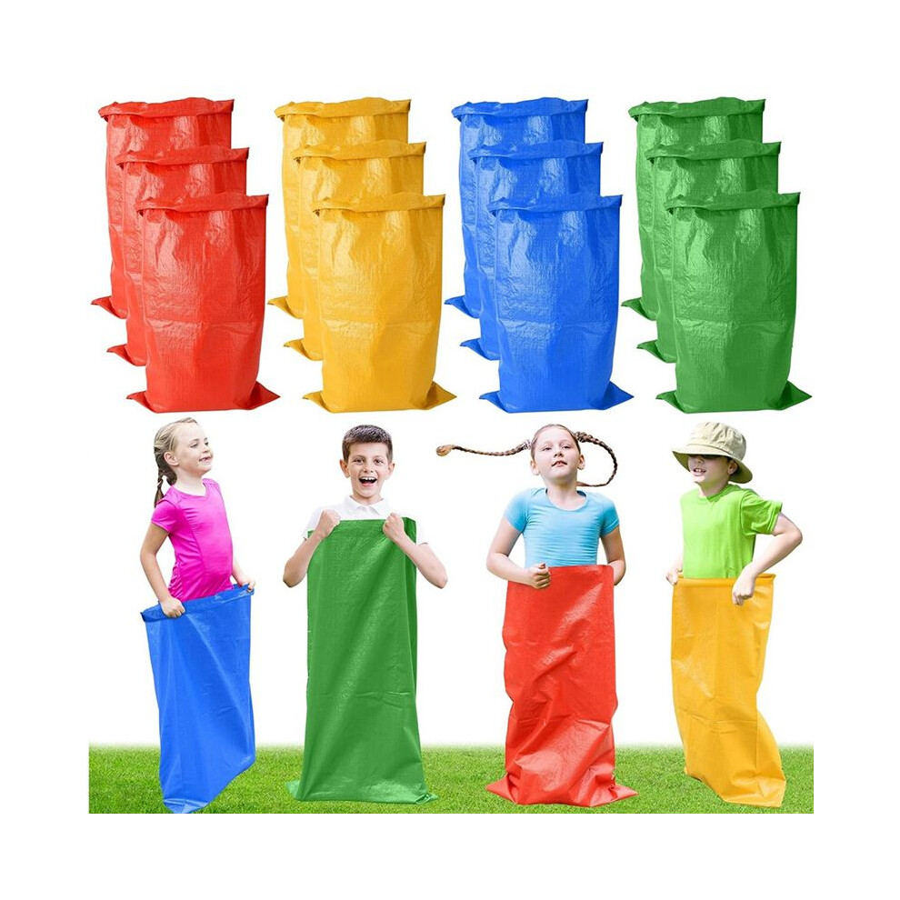 Spactz Red/Blue/Green Potato Sack Race Bags, Race Bags For Family Game, Outdoor Games Sack Race Bags For Adults And Kids