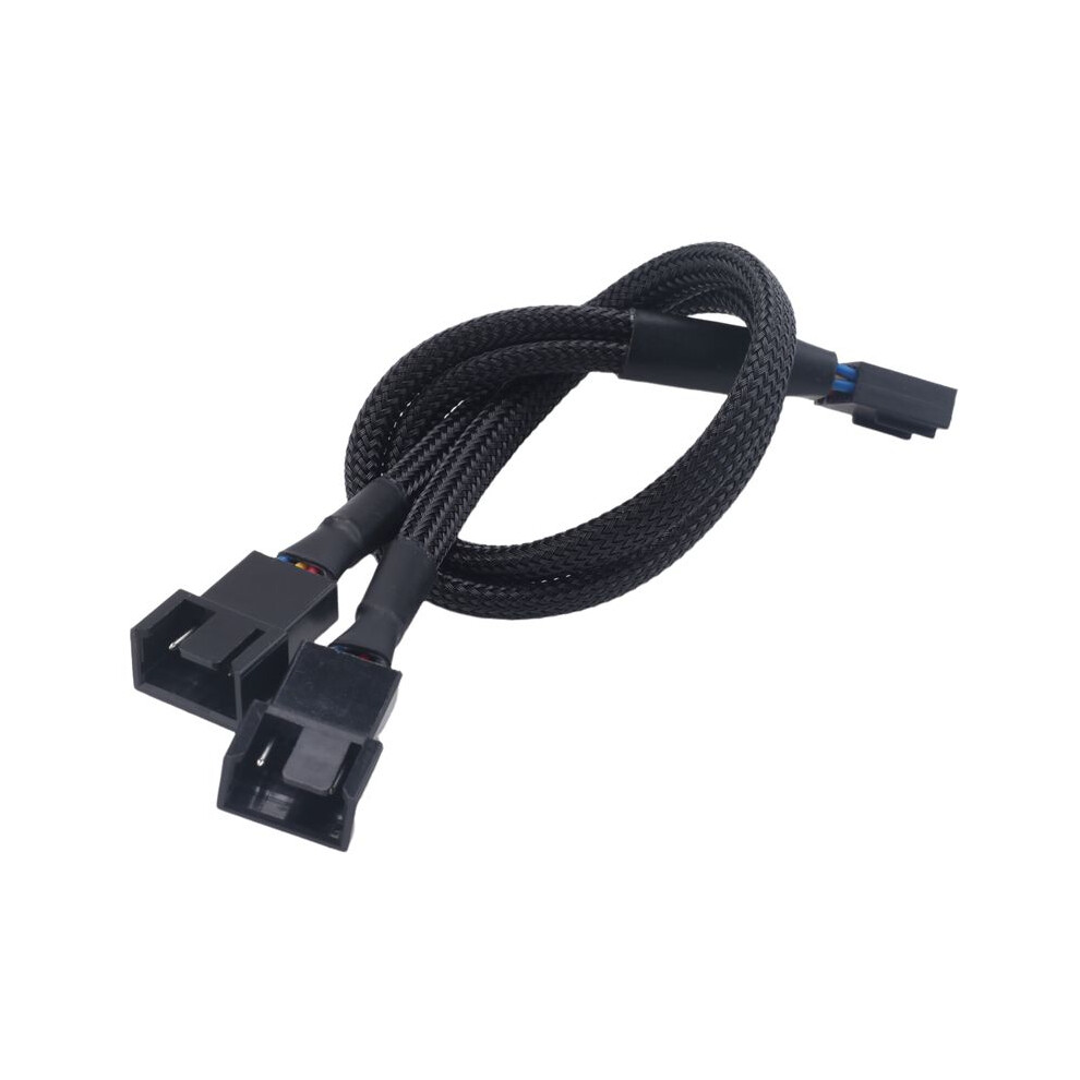 3Pcs Pwm Fan Splitter Cable 2Way 4Pin Y Sleeved Extension Power Cable 1To2 Converter For Pc Motherboard,Computer Cpu Fan 4852693507429
